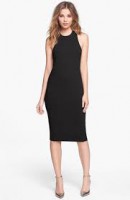 Sleeveless Black Midi Dress