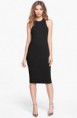 Sleeveless Black Midi Dress